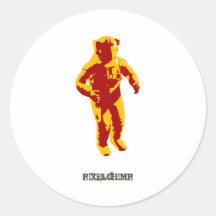 Astronaute graphique adhésif