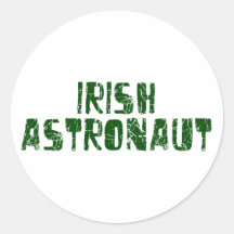 Astronaute irlandais autocollants