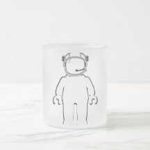 Astronaute Minifig de style de Banksy Tasse
