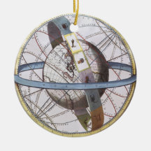 Astronomie vintage, Planisphere céleste de zodiaqu Ornements De Noël