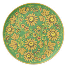 Ateliers russes d'art de Khokhloma (Hohloma) Assiettes