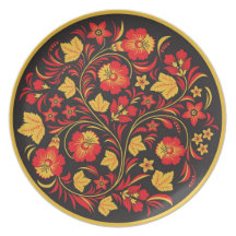Ateliers russes d'art de Khokhloma (Hohloma) Assiettes Pour Soirée
