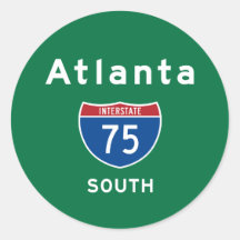 Atlanta 75 autocollants