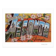 Atlanta, la Géorgie - grandes scènes 2 de lettre Cartes Postales