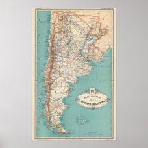 Atlas de l'Argentine Posters