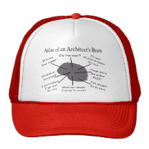 Atlas du cerveau d'un architecte casquette de camionneur