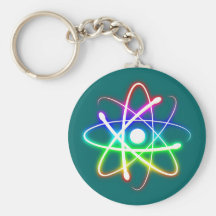 Atome rougeoyant coloré - Keychains Porte-clé