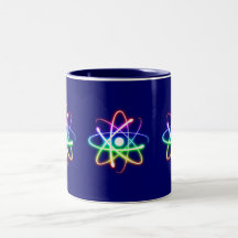 Atome rougeoyant coloré - tasse