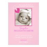 Attaché avec amour - carte de faire-part de bébé