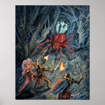 Attaque d'araignée de diable affiches