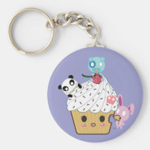 Attaque de petit gâteau ! (>_<) porte-clés