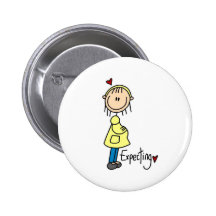 Attendre un bouton de bébé badges avec agrafe