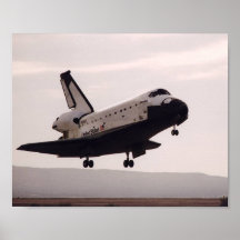 Atterrissage de navette spatiale Colombie (STS-55) Affiche