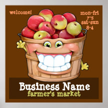 Atterrisseur de promo de marché aux puces de champ posters