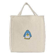 atterrisseur mignon de pingouin sacs en toile