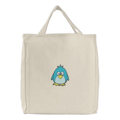 atterrisseur mignon de pingouin sacs en toile atterrisseur mignon de pingouin sacs en toile