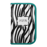 Atterrisseur. Planificateur noir/blanc/turquoise d Organiseur
