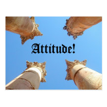 Attitude, attitude ! carte postale