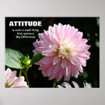 ATTITUDE de motivation de bureau de cadeaux de pat Affiche