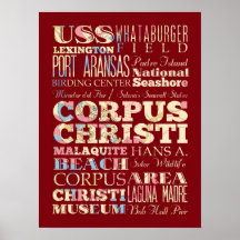 Attraction et endroits célèbres de Corpus Christi, Affiches