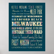 Attractions et endroits célèbres de Milwaukee, le  Affiche