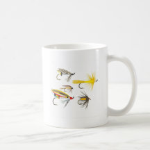 Attraits de pêche de mouche mugs à café