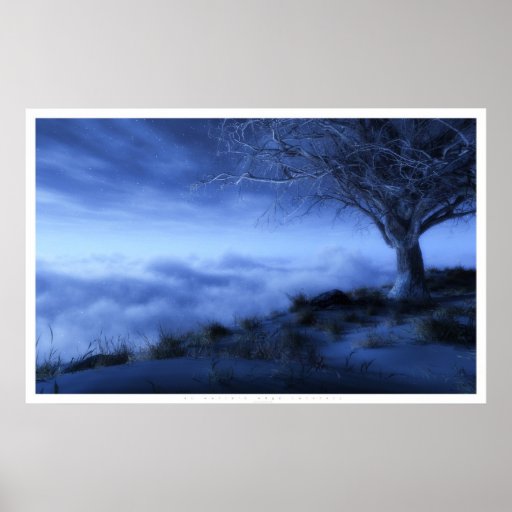 Au bord du monde (hiver) affiches