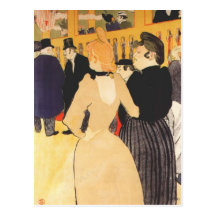 Au cabaret carte postale