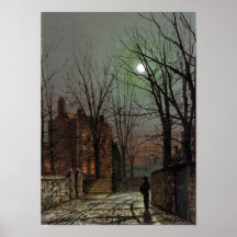AU CLAIR DE LUNE-GRIMSHAW-PRINT AFFICHE