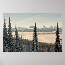 Au-dessus de la copie d'art de nuages posters