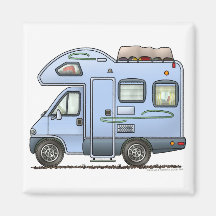 Au-dessus de l'aimant du campeur rv de cabine