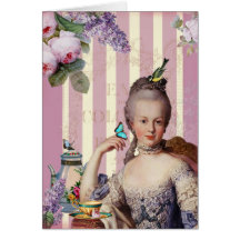 Au petit Trianon de Thé - s'est levé Cartes De Vœux