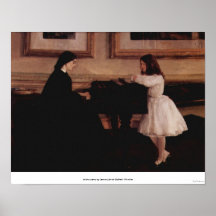 Au piano par James Abbott McNeill Whistler Poster