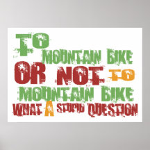 Au vélo de montagne affiches