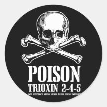 Aube de Trioxin 3-4-5 de zombi de poison des morts Autocollants