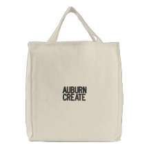 Auburn créez le sac fourre-tout brodé