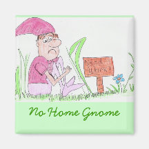 aucun gnome à la maison magnets