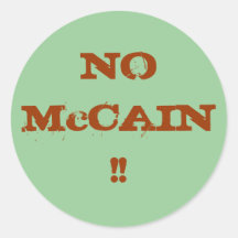 AUCUN McCAIN ! ! Autocollant