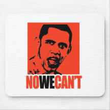 AUCUN NOUS NE POUVONS PAS ÉLIRE OBAMA TAPIS DE SOURIS