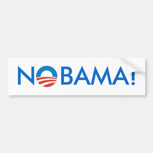 Aucun Obama - NOBAMA ! Adhésif pour pare-chocs Adhésif Pour Voiture
