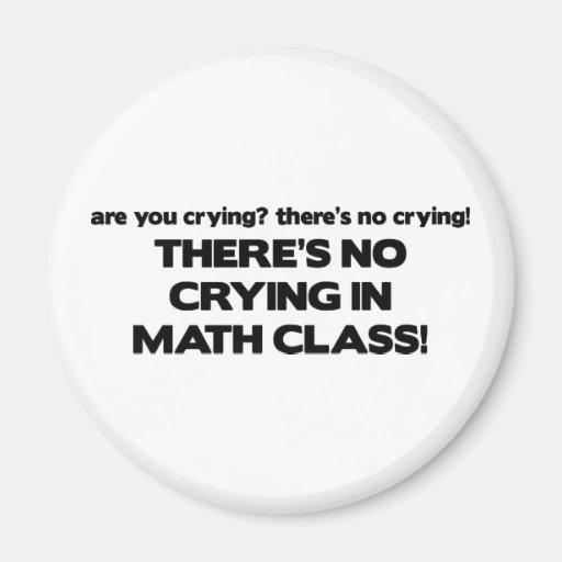 Aucun pleurer dans la classe de maths aimants