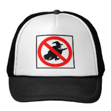 Aucun signe de route de sorcières casquettes