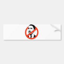 Aucun T-shirts d'Obama/Anti-Obama Adhésif Pour Voiture
