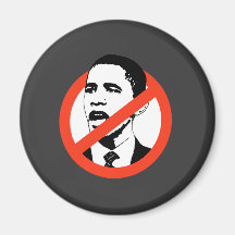 Aucun T-shirts d'Obama/Anti-Obama Aimants Pour Réfrigérateur