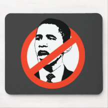 Aucun T-shirts d'Obama/Anti-Obama Tapis De Souris