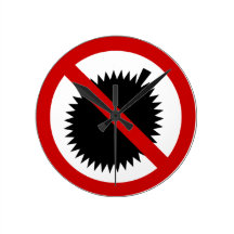 AUCUN ⚠ thaïlandais de signe de ⚠ de fruit de duri