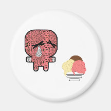 aucune bouche ! magnets pour réfrigérateur