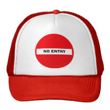 AUCUNE ENTRÉE (rouge) Casquettes De Camionneur