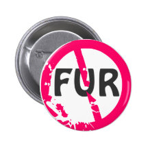 AUCUNE FOURRURE ! BADGE