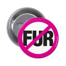 AUCUNE FOURRURE BADGES AVEC AGRAFE